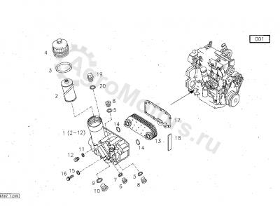 04208115 Прокладка Вид 1 04208115 Прокладка Вид 1