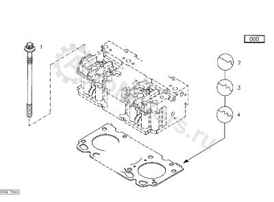 04176101 Прокладка ГБЦ Вид 1 04176101 Прокладка ГБЦ Вид 1