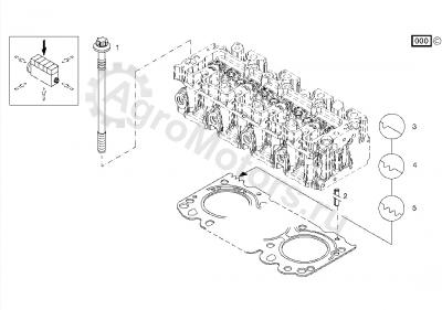 04287427 Прокладка ГБЦ Вид 1 04287427 Прокладка ГБЦ Вид 1