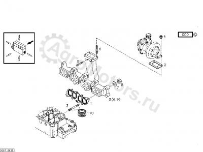 04284670 Прокладка Вид 1 04284670 Прокладка Вид 1