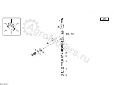 04175189 Форсунка топливная Вид 1 04175189 Форсунка топливная Вид 1