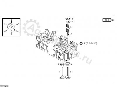 04272394 Впускной клапан Вид 1 04272394 Впускной клапан Вид 1
