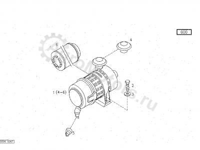 01319257 Фильтр воздушный Вид 1 01319257 Фильтр воздушный Вид 1