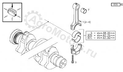 02931473 Вкладыш шатунный ORIGINAL DEUTZ AG Вид 2 02931473 Вкладыш шатунный ORIGINAL DEUTZ AG Вид 2
