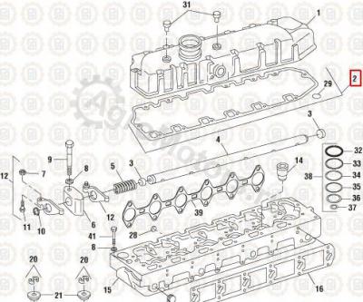 1825602C91 Прокладка клапанной крышки Вид 2 1825602C91 Прокладка клапанной крышки Вид 2