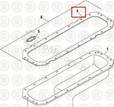 1826587C1 Прокладка масл. поддона Вид 2