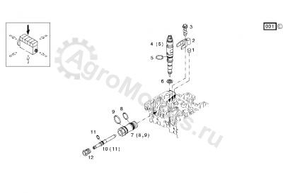 04257691 Адаптер топливный Вид 2 04257691 Адаптер топливный Вид 2