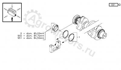 02931754 Вкладыш коренной Вид 2