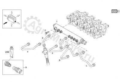 04904942 Трубка высокого давления Вид 1 04904942 Трубка высокого давления Вид 1