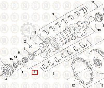 NAV1830597C92 Коленвал Вид 1