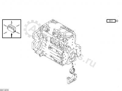 04207521 Форсунка охлаждения поршня Вид 1 04207521 Форсунка охлаждения поршня Вид 1