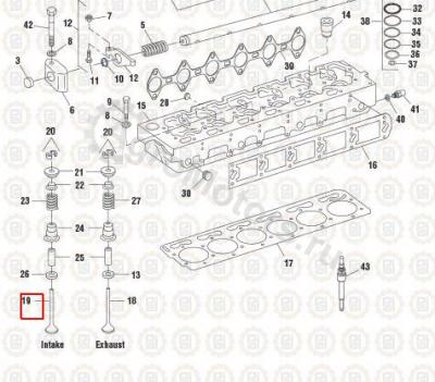 NAV1826471C1 Клапан впускной Вид 1 NAV1826471C1 Клапан впускной Вид 1