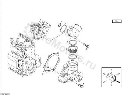 04202975 Прокладка водяного насоса Вид 2