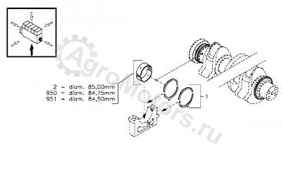 02931755 Вкладыш коренной Вид 2