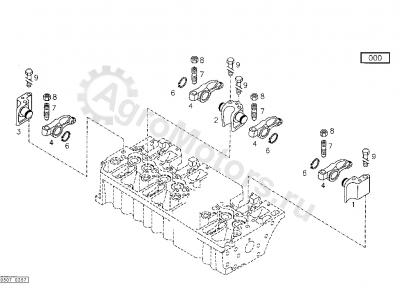 04200961 Ось коромысла в сборе с коромыслом Вид 2 04200961 Ось коромысла в сборе с коромыслом Вид 2