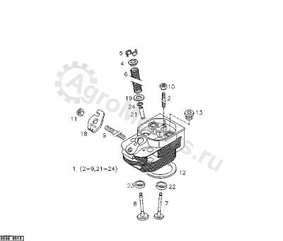 04232118 ГБЦ Вид 1 04232118 ГБЦ Вид 1