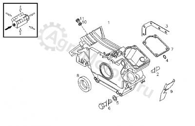02421819 Манжета вала Вид 1 02421819 Манжета вала Вид 1