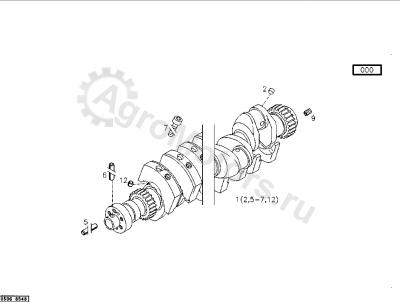 04189938 Коленвал Вид 1