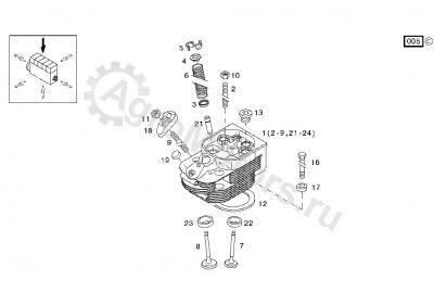 04231804 Клапан выпускной Вид 1 04231804 Клапан выпускной Вид 1