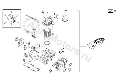 02931441 Комплект прокладок двигателя Вид 1 02931441 Комплект прокладок двигателя Вид 1