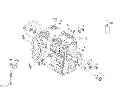 01148032 Заглушка блока цилиндров Вид 1