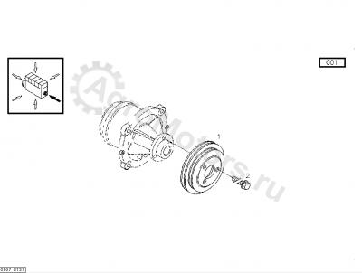 04209101 Шкив водяного насоса Вид 2