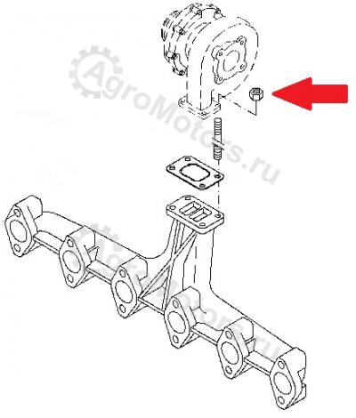 01144673 Гайка (системы выпуска отработанных газов) Вид 2