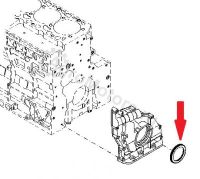 04502202 Сальник коленвала передний Вид 1 04502202 Сальник коленвала передний Вид 1