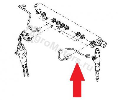 04501718 Трубка Высокого Давления Вид 2 04501718 Трубка Высокого Давления Вид 2