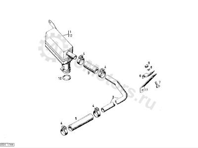 01173962 Хомут шланга Вид 1 01173962 Хомут шланга Вид 1