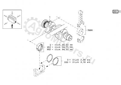 02931880 Вкладыш коренной Вид 2 02931880 Вкладыш коренной Вид 2
