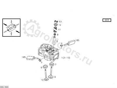 04221154 Сальник клапанов Вид 1 04221154 Сальник клапанов Вид 1