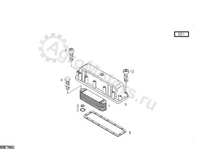 04262819 Радиатор масляный Вид 1 04262819 Радиатор масляный Вид 1