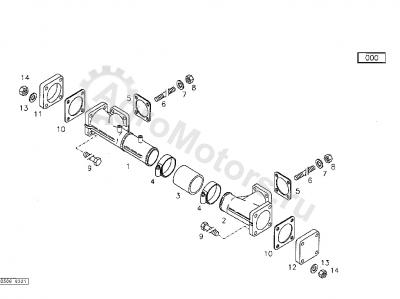 04221485 Прокладка Вид 1 04221485 Прокладка Вид 1