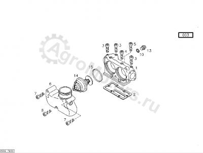 04221386 Кольцо уплотнительное термостата Вид 2 04221386 Кольцо уплотнительное термостата Вид 2