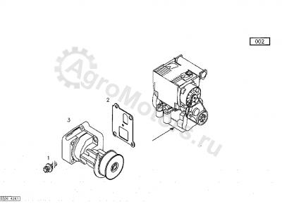02934430 Насос масляный Вид 1 02934430 Насос масляный Вид 1