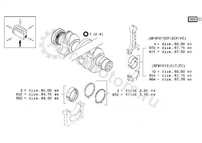 04270242 Вкладыш коренной ORIGINAL DEUTZ AG Вид 2 04270242 Вкладыш коренной ORIGINAL DEUTZ AG Вид 2