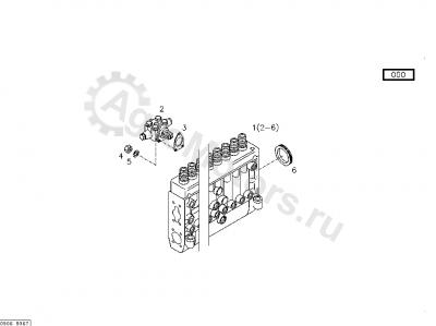 02931460 Насос ручной подкачки Вид 1 02931460 Насос ручной подкачки Вид 1