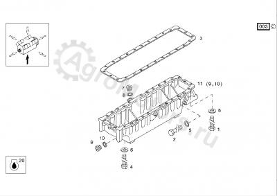 01103686 Пробка сливная Вид 1 01103686 Пробка сливная Вид 1