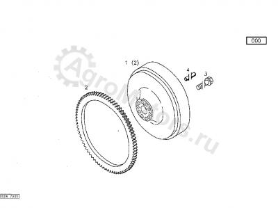 04193458 Болт крепления маховика Вид 1