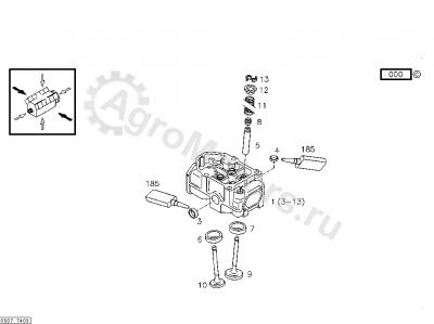 04268378 ГБЦ Вид 1 04268378 ГБЦ Вид 1