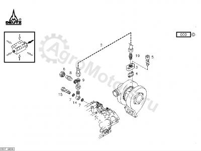 04262889 Трубка подачи масла Вид 1