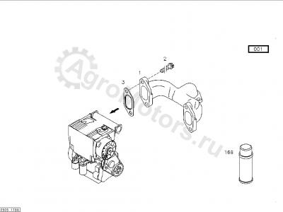 04173862 Прокладка выпускного коллектора Вид 2