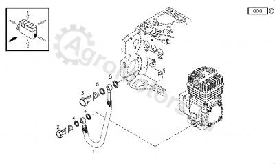 04288866 Трубка подачи масла Вид 2