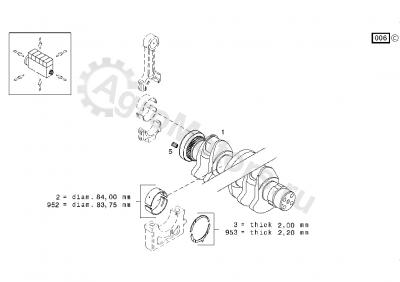 02931071 Вкладыш коренной Вид 2
