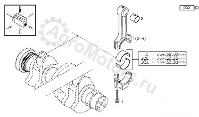 04284142 Вкладыш шатунный  Вид 2