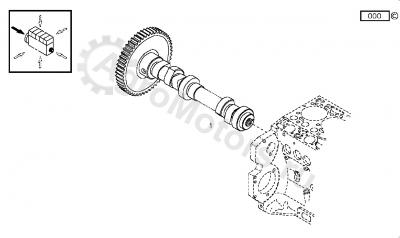 04293678 Распредвал Вид 2 04293678 Распредвал Вид 2