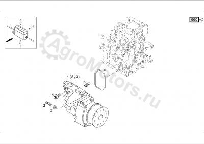 04102478 Насос масляный Вид 2 04102478 Насос масляный Вид 2