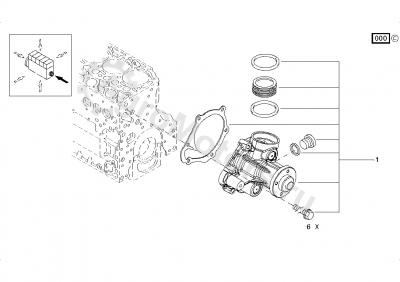 02937455 Помпа системы охлаждения  Вид 2