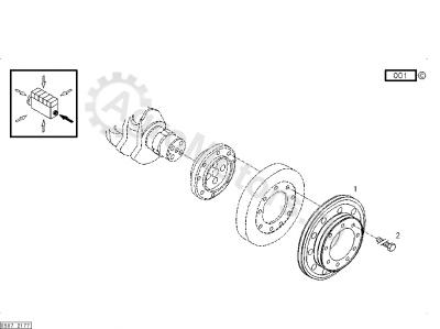 04209665 Шкив коленчатого вала Вид 1 04209665 Шкив коленчатого вала Вид 1